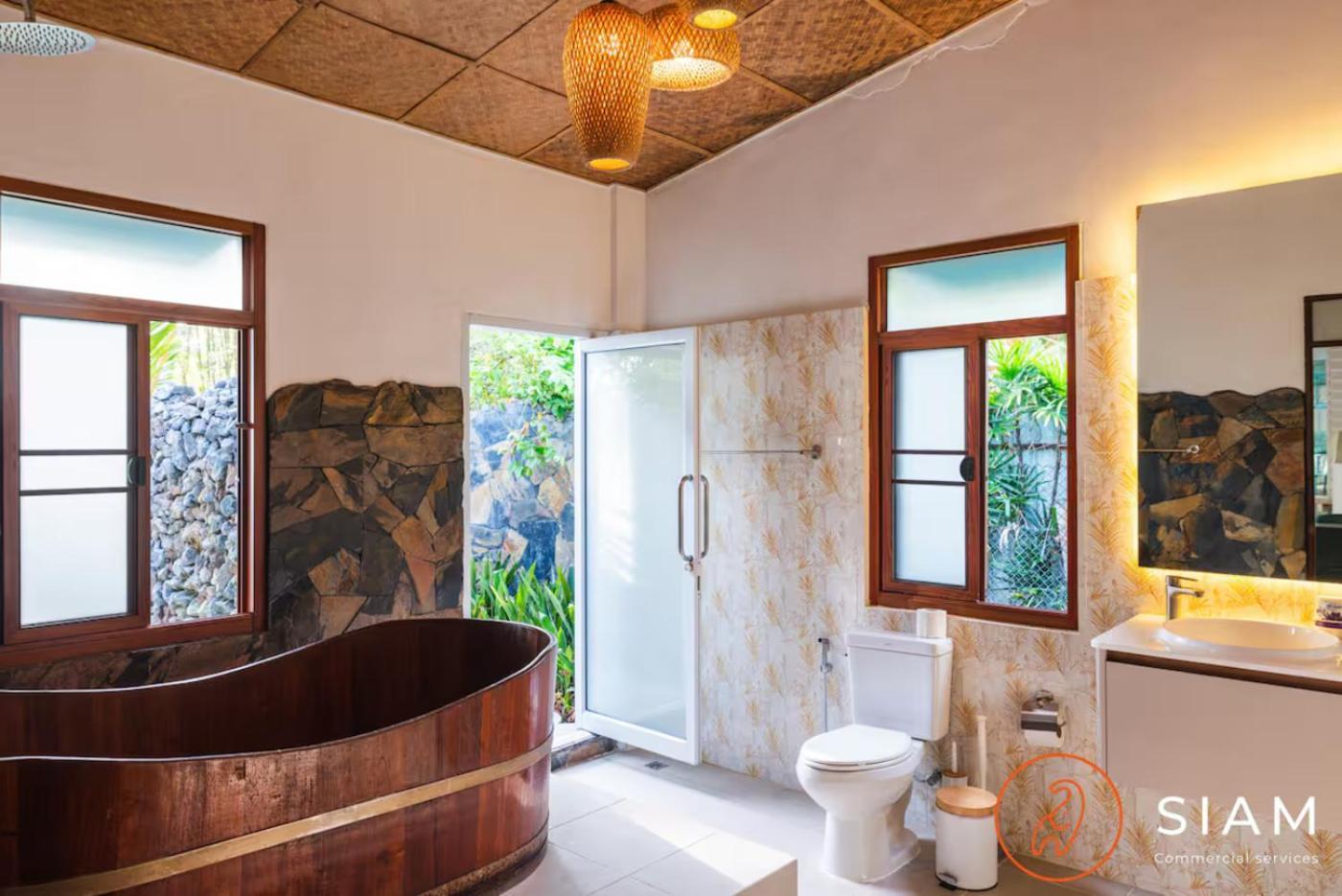 The Wooden Beach House 3Br - Sunset Beach Garden Taling Ngam Beach Zewnętrze zdjęcie